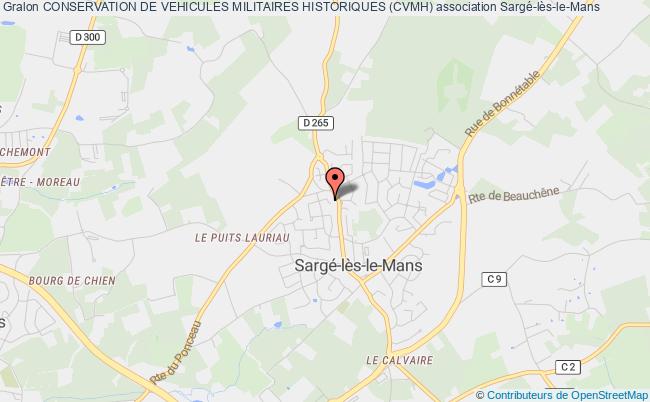 plan association Conservation De Vehicules Militaires Historiques (cvmh) Sargé-lès-le-Mans