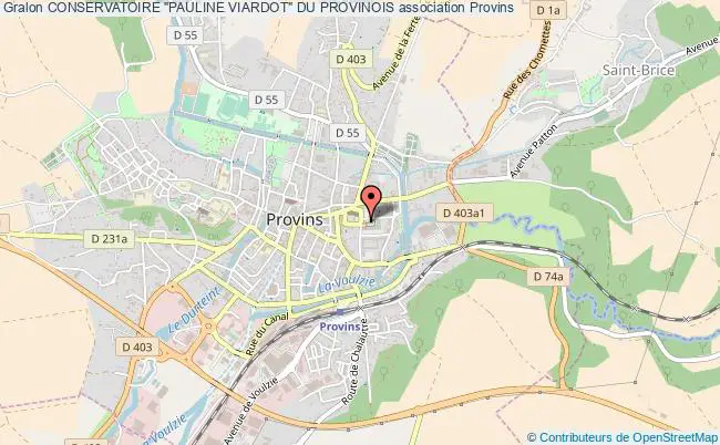 plan association Conservatoire "pauline Viardot" Du Provinois Provins