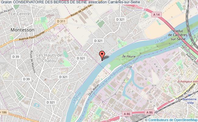 plan association Conservatoire Des Berges De Seine Carrières-sur-Seine