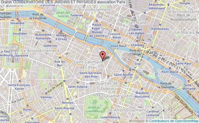 plan association Conservatoire Des Jardins Et Paysages Paris