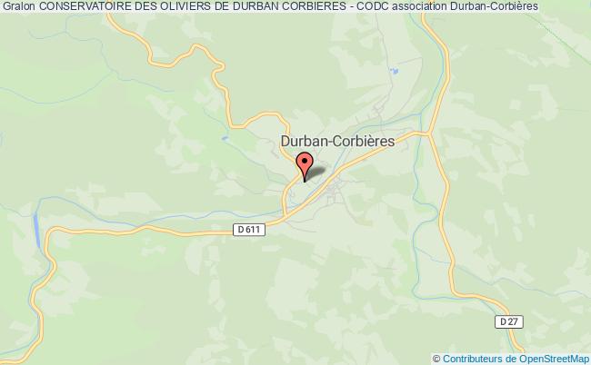 plan association Conservatoire Des Oliviers De Durban Corbieres - Codc Durban-Corbières