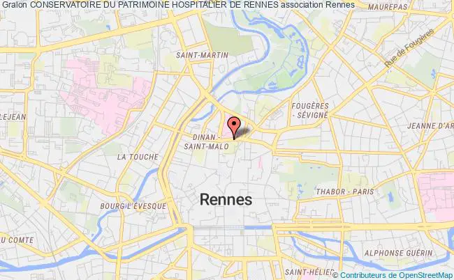 plan association Conservatoire Du Patrimoine Hospitalier De Rennes Rennes