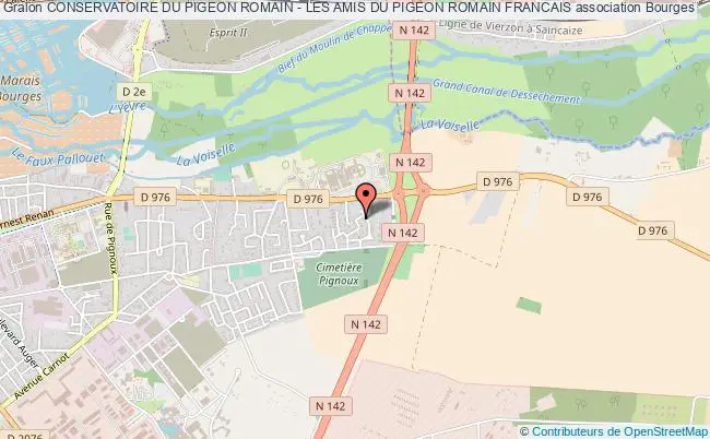 plan association Conservatoire Du Pigeon Romain - Les Amis Du Pigeon Romain Francais Bourges