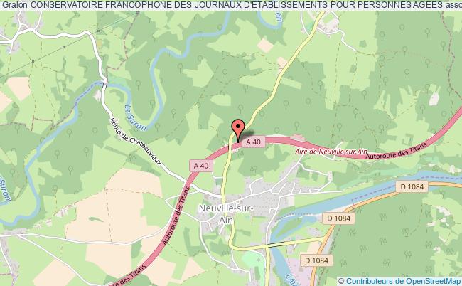 plan association Conservatoire Francophone Des Journaux D'etablissements Pour Personnes Agees Neuville-sur-Ain