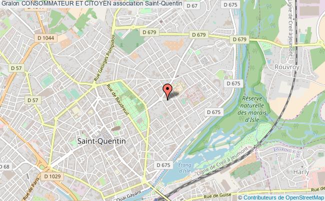 plan association Consommateur Et Citoyen Saint-Quentin