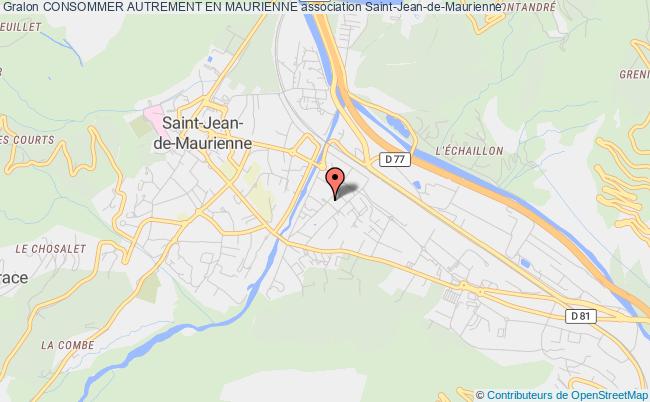 plan association Consommer Autrement En Maurienne Saint-Jean-de-Maurienne