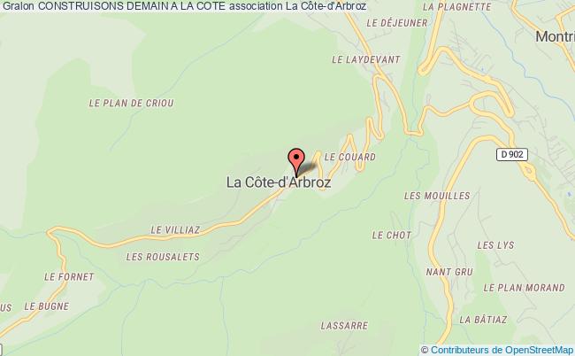 plan association Construisons Demain A La Cote La    Côte-d'Arbroz