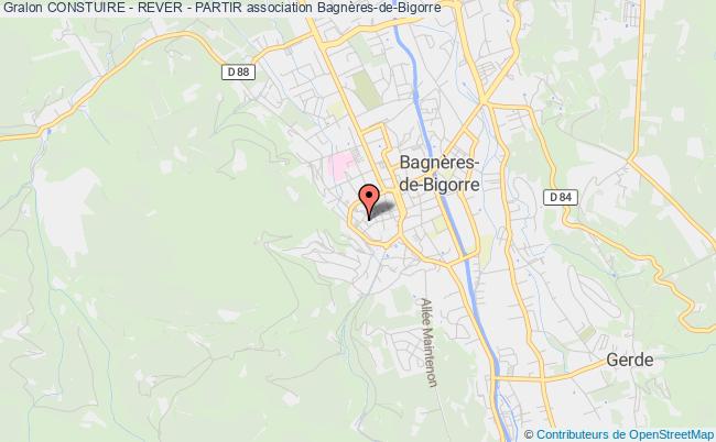 plan association Constuire - Rever - Partir Bagnères-de-Bigorre