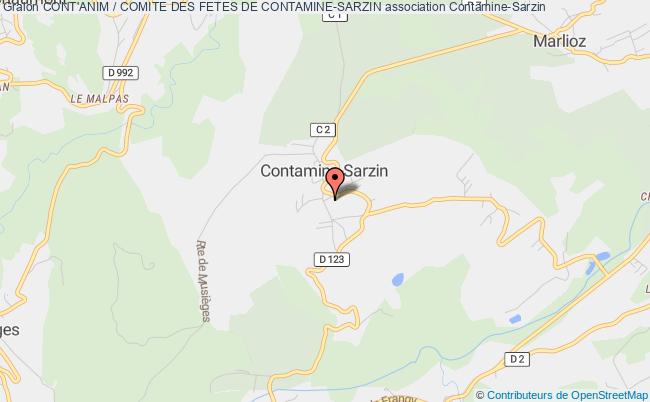 plan association Cont'anim / Comite Des Fetes De Contamine-sarzin Contamine-Sarzin