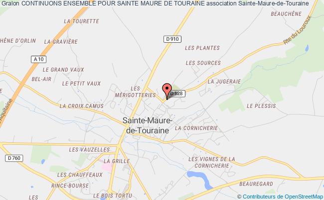 plan association Continuons Ensemble Pour Sainte Maure De Touraine Sainte-Maure-de-Touraine