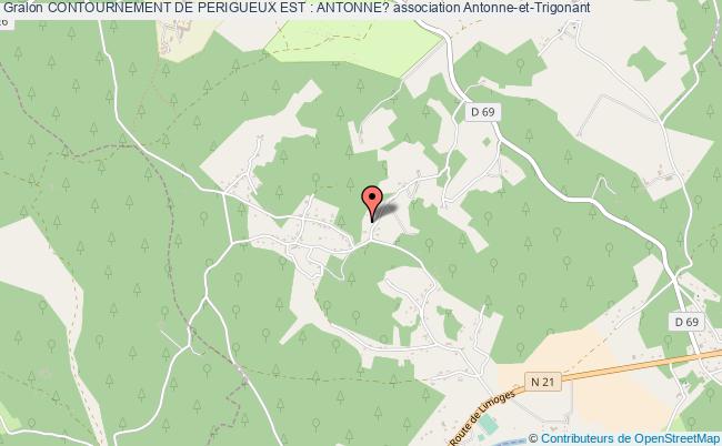 plan association Contournement De Perigueux Est : Antonne? Antonne-et-Trigonant