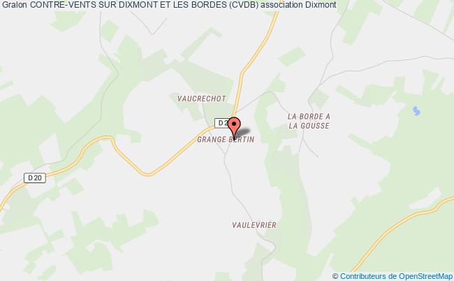 plan association Contre-vents Sur Dixmont Et Les Bordes (cvdb) Dixmont