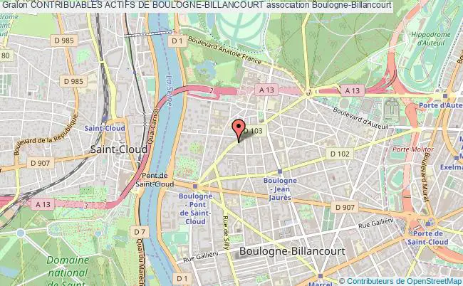plan association Contribuables Actifs De Boulogne-billancourt Boulogne-Billancourt
