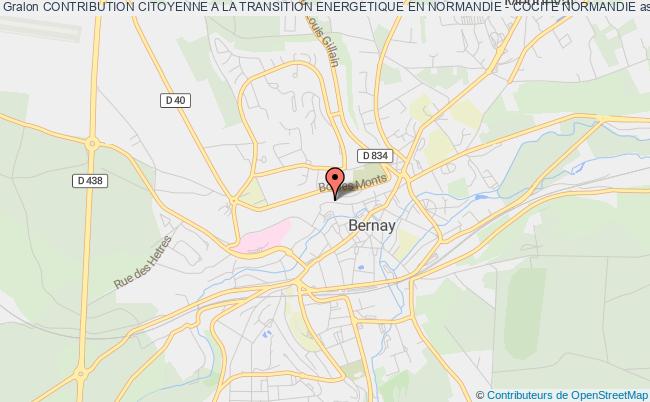 plan association Contribution Citoyenne A La Transition Energetique En Normandie - Cocite Normandie Bernay
