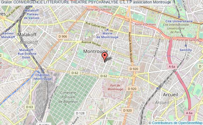 plan association Convergence Litterature Theatre Psychanalyse C.l.t.p Montrouge