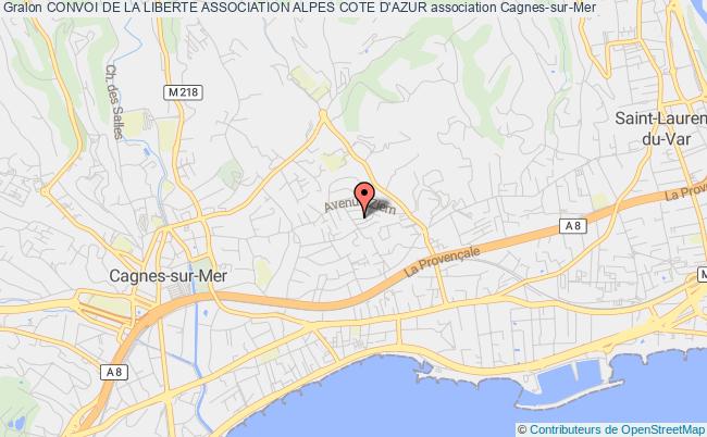plan association Convoi De La Liberte Association Alpes Cote D'azur Cagnes-sur-Mer