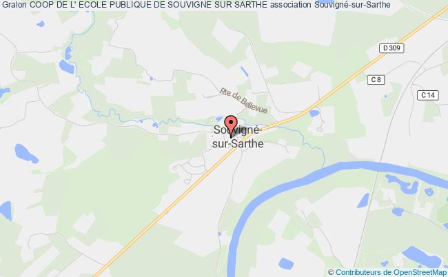 plan association Coop De L' Ecole Publique De Souvigne Sur Sarthe Souvigné-sur-Sarthe