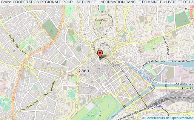 plan association CoopÉration RÉgionale Pour L'action Et L'information Dans Le Domaine Du Livre Et De La Documentation Audio-visuelle(corail) Caen