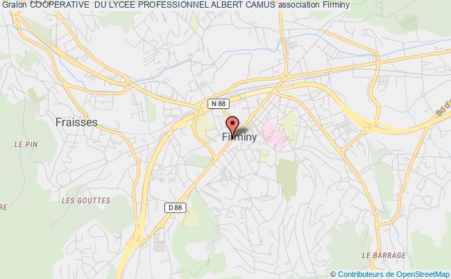 plan association Cooperative  Du Lycee Professionnel Albert Camus Firminy