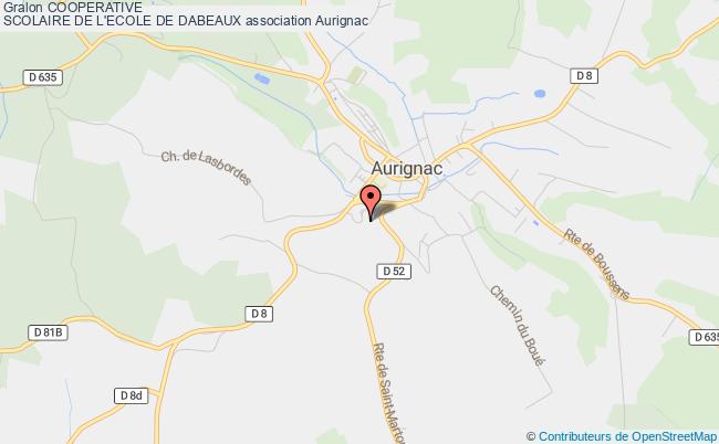 plan association Cooperative
Scolaire De L'ecole De Dabeaux Aurignac