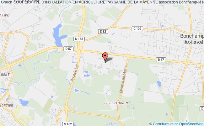 plan association Cooperative D'installation En Agriculture Paysanne De La Mayenne Bonchamp-lès-Laval