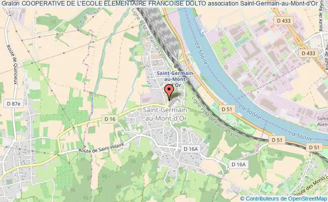 plan association Cooperative De L'ecole Elementaire Francoise Dolto Saint-Germain-au-Mont-d'Or