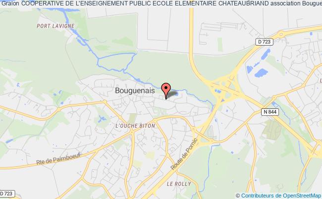 plan association Cooperative De L'enseignement Public Ecole Elementaire Chateaubriand Bouguenais