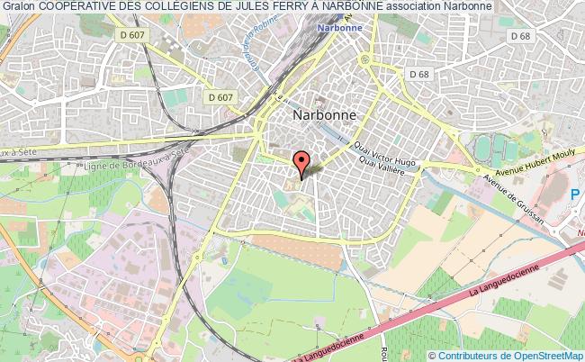 plan association CoopÉrative Des CollÉgiens De Jules Ferry À Narbonne Narbonne