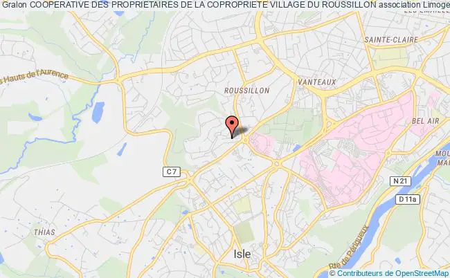 plan association Cooperative Des Proprietaires De La Copropriete Village Du Roussillon Limoges