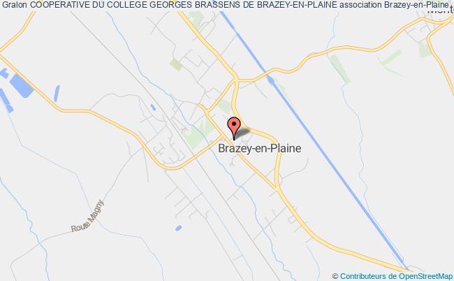 plan association Cooperative Du College Georges Brassens De Brazey-en-plaine Brazey-en-Plaine