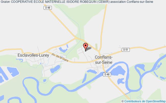 plan association CoopÉrative École Maternelle Isidore Robequin (cemir) Conflans-sur-Seine