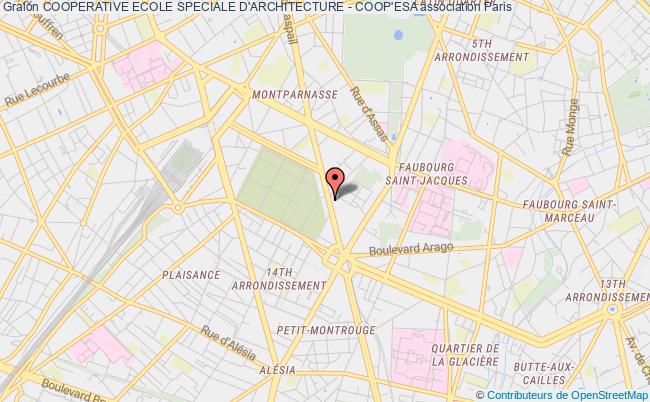 plan association Cooperative Ecole Speciale D'architecture - Coop'esa Paris