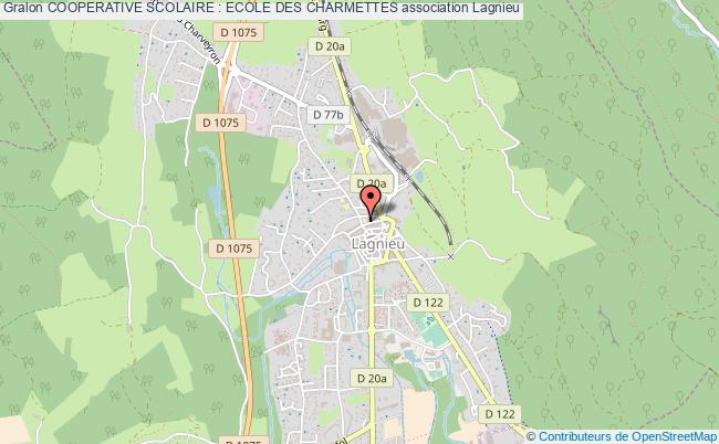 plan association Cooperative Scolaire : Ecole Des Charmettes Lagnieu