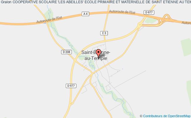 plan association Cooperative Scolaire 'les Abeilles' Ecole Primaire Et Maternelle De Saint Etienne Au Temple Saint-Étienne-au-Temple