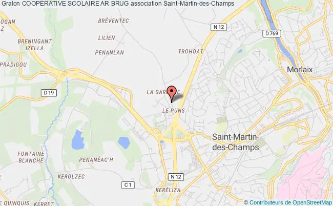 plan association CoopÉrative Scolaire Ar Brug Saint-Martin-des-Champs
