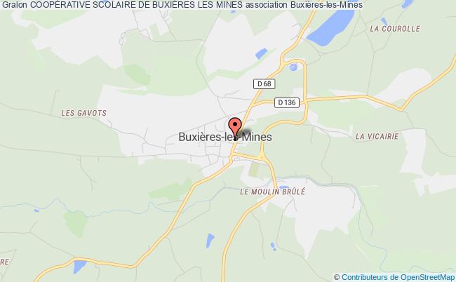 plan association CoopÉrative Scolaire De BuxiÈres Les Mines Buxières-les-Mines