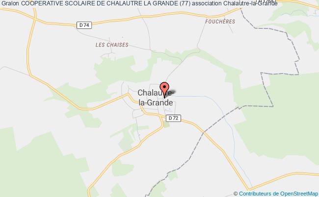 plan association Cooperative Scolaire De Chalautre La Grande (77) Chalautre-la-Grande