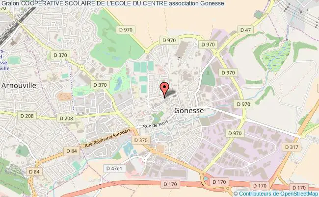 plan association Cooperative Scolaire De L'ecole Du Centre Gonesse