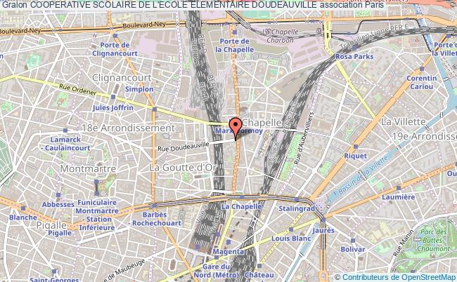 plan association Cooperative Scolaire De L'ecole Elementaire Doudeauville Paris
