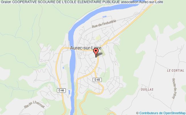 plan association Cooperative Scolaire De L'ecole Elementaire Publique Aurec-sur-Loire