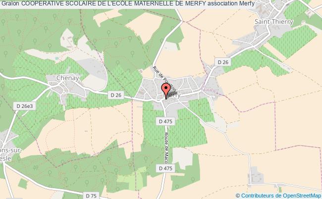 plan association Cooperative Scolaire De L'ecole Maternelle De Merfy Merfy