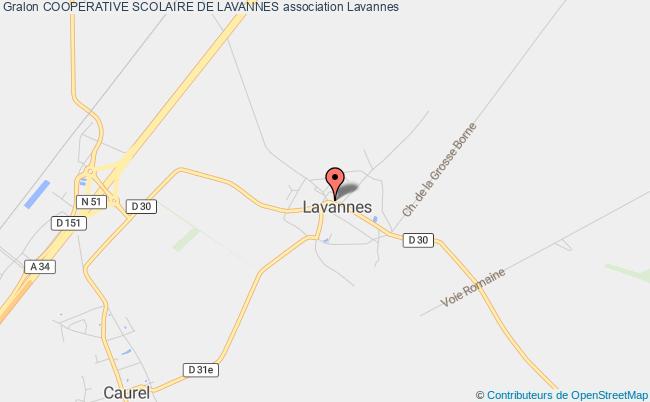 plan association Cooperative Scolaire De Lavannes Lavannes
