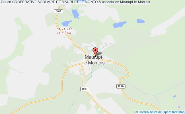 plan association Cooperative Scolaire De Maurupt Le Montois Maurupt-le-Montois