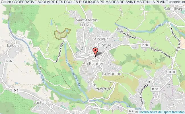 plan association CoopÉrative Scolaire Des Écoles Publiques Primaires De Saint-martin La Plaine Saint-Martin-la-Plaine