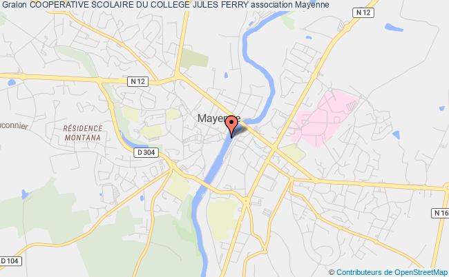 plan association Cooperative Scolaire Du College Jules Ferry Mayenne