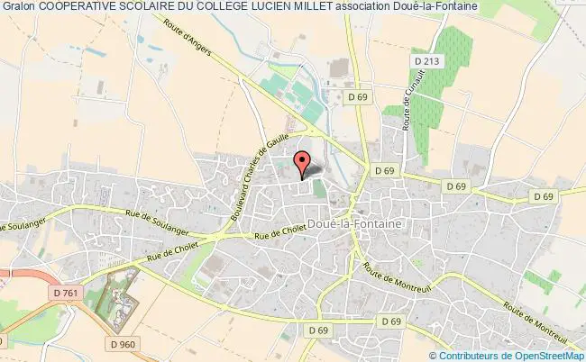 plan association Cooperative Scolaire Du College Lucien Millet Doué-en-Anjou