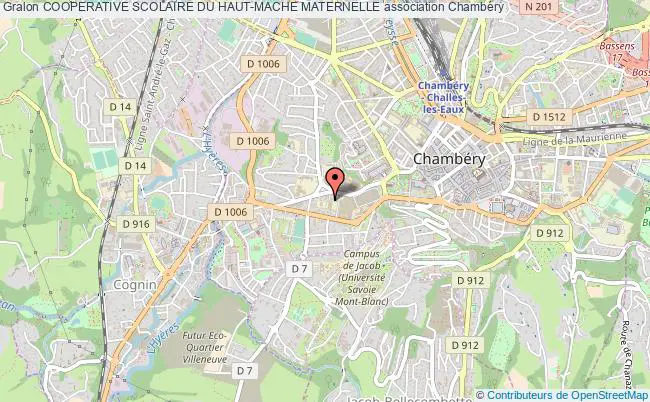 plan association Cooperative Scolaire Du Haut-mache Maternelle Chambéry