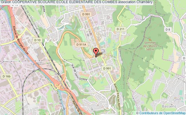 plan association Cooperative Scolaire Ecole Elementaire Des Combes Chambéry