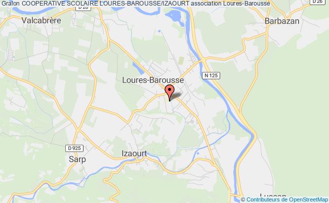 plan association Cooperative Scolaire Loures-barousse/izaourt Loures-Barousse