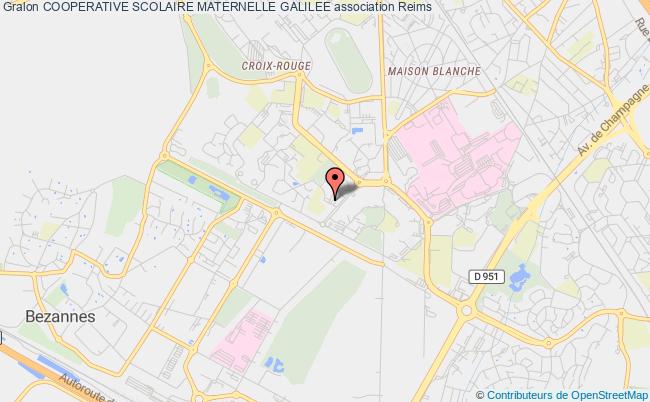 plan association Cooperative Scolaire Maternelle Galilee Reims
